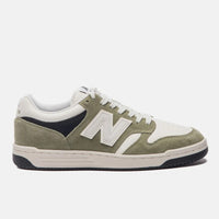 Tênis New Balance 480 Low Verde Musgo Bege Claro