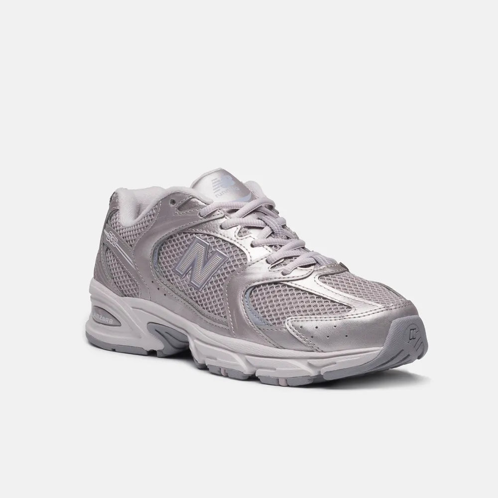 Tenis Nb 530 Unisex Cinza Prata Roxo
