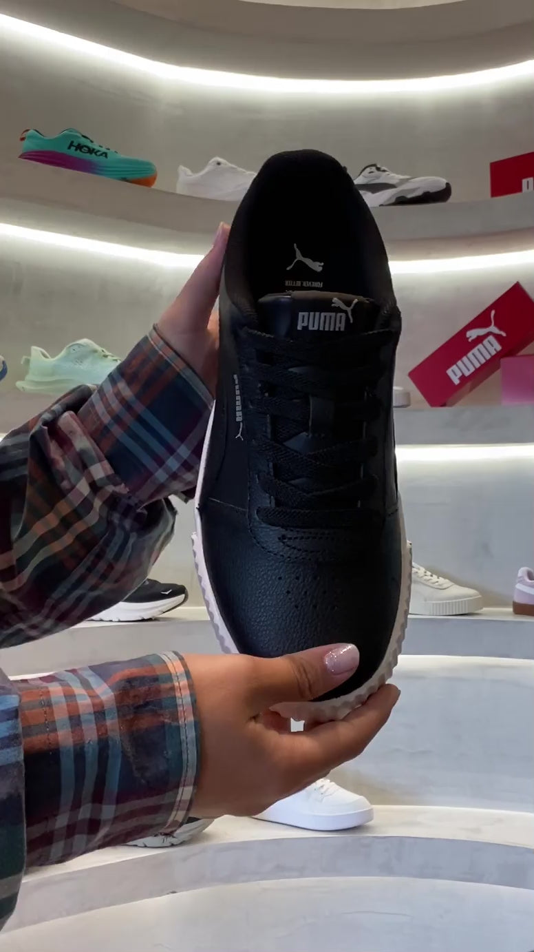 Tênis Puma Carina L BDP Black White Silver